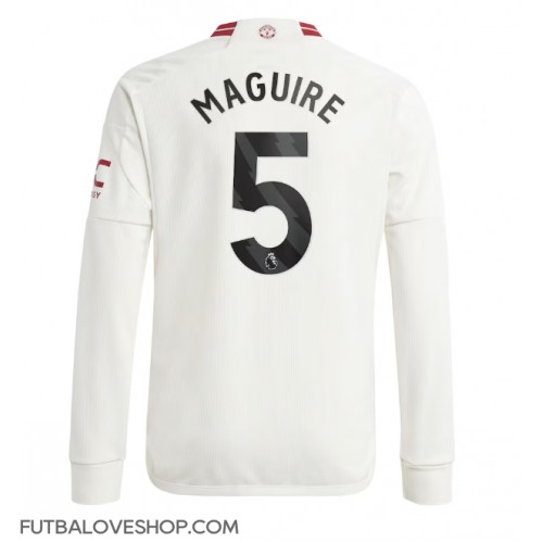 Dres Manchester United Harry Maguire #5 Tretina 2023-24 Dlhy Rukáv